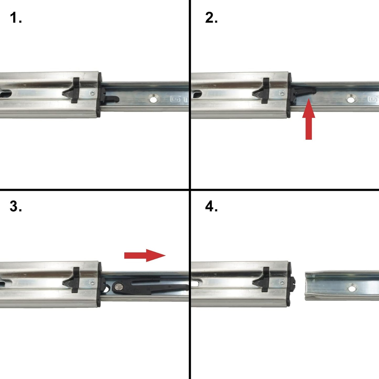 Schwerlastauszug Schubladenschiene (2 Stück, 1000 mm), 1000 mm