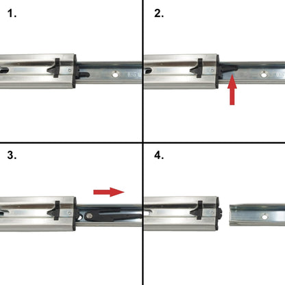 Schwerlastauszug Schubladenschiene (2 Stück, 1000 mm), 1000 mm