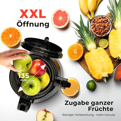 Slow Juicer Entsafter mit grosser Öffnung (300 Watt), ES-01P