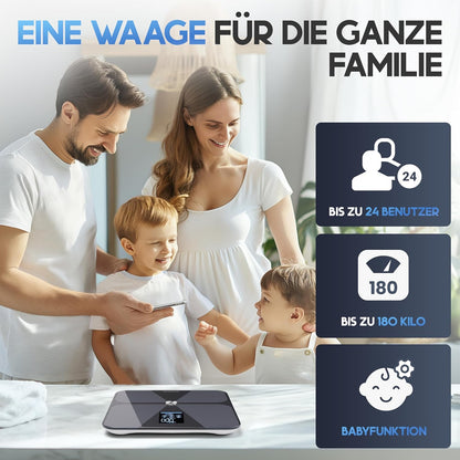 Personenwaage mit App, Dunkelblau (Design Harmony)