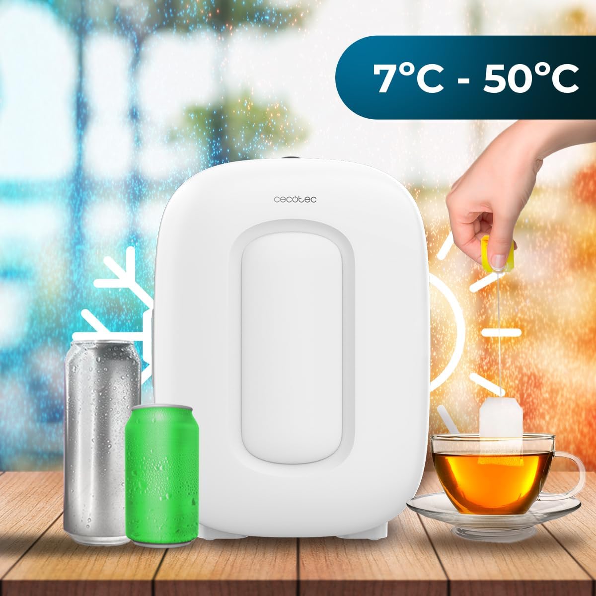 Mini-Kühlschrank mit Kühl- und Heizfunktion (4L), 4 L | Bora Weiss