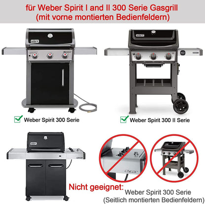 Aromaschienen für Weber Spirit 300 Series, 38,9cm 7636 Edelstahl Flavorizer Bars