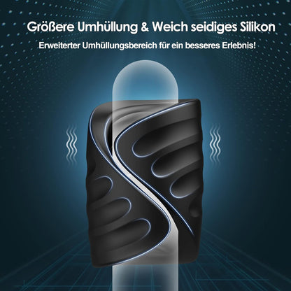 Elektrischer Masturbator, 1-Samtschwarz