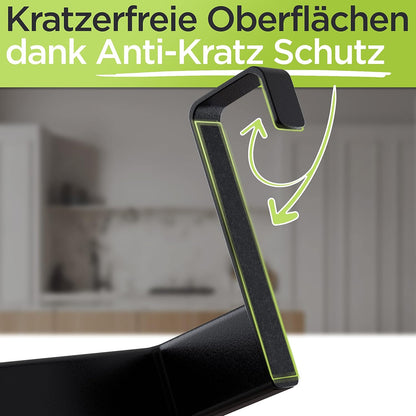 Geschirrtuchhalter, Schwarz