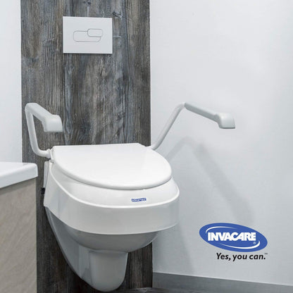 Aquatec 900 Toilettensitzerhöhung mit Armlehnen, Weiss
