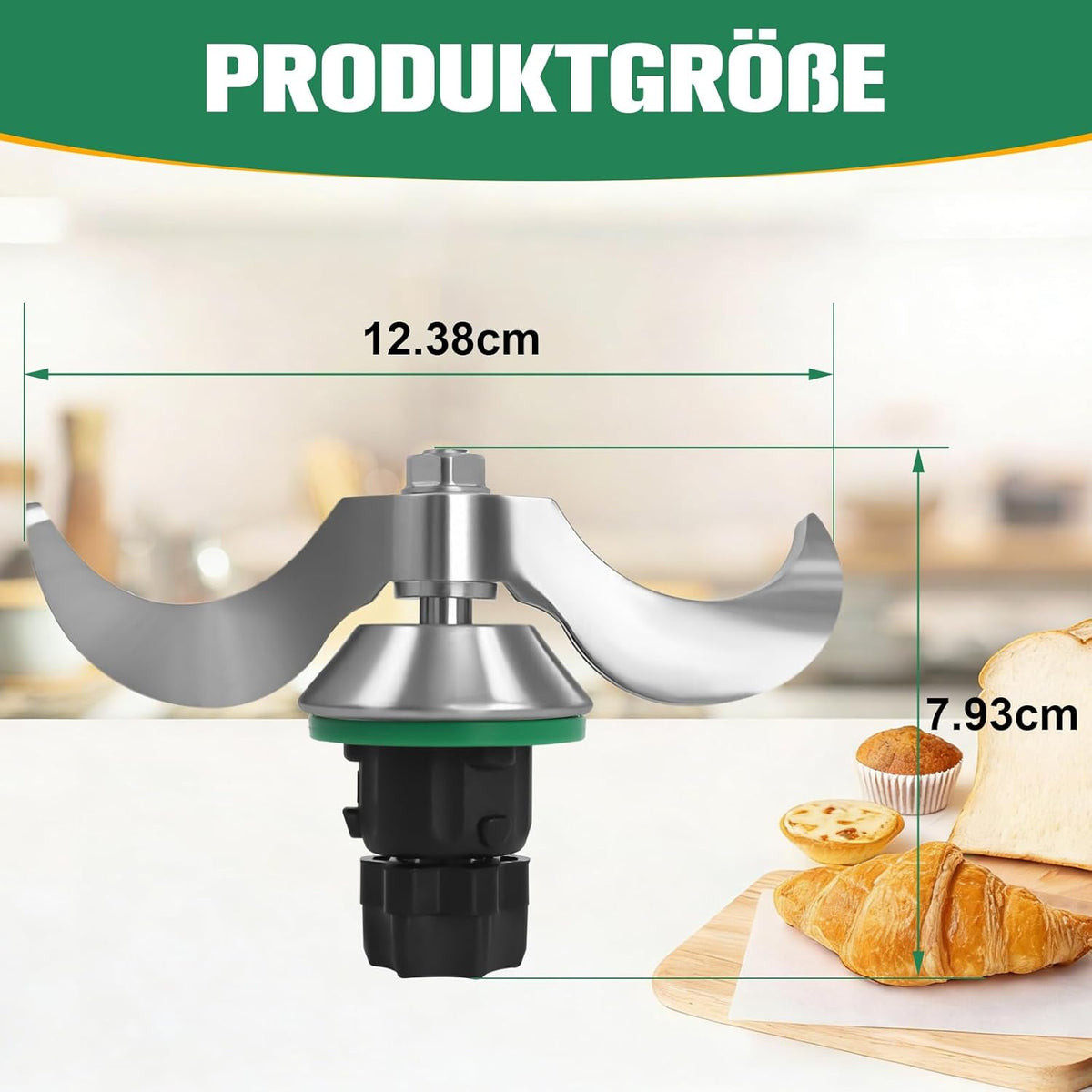 Knet-Teigmischer Ersatzmesser für Thermomix TM7/TM6/TM5, für TM6/TM5