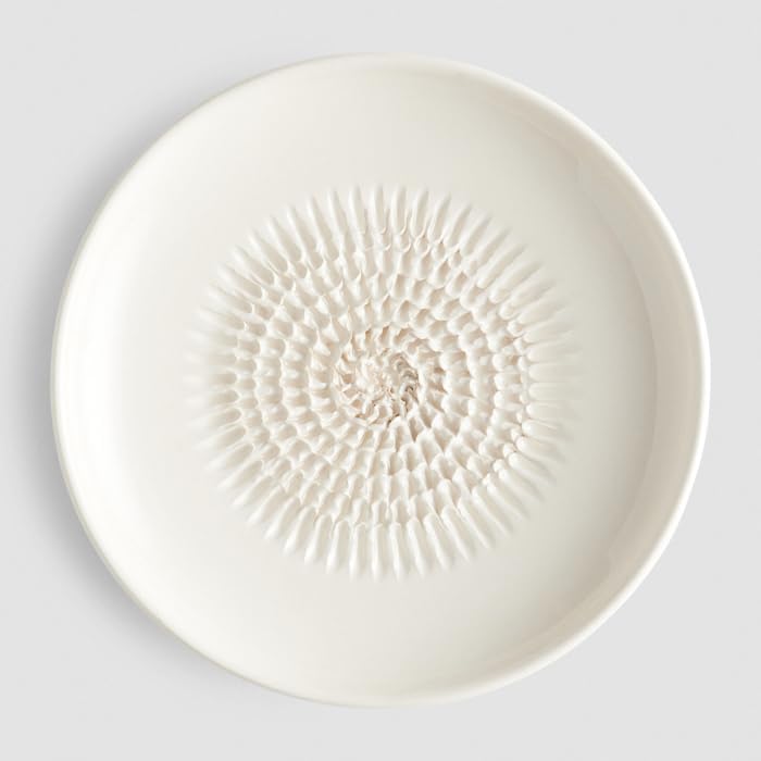 Keramikreibe mit Zubehör-Set, Cremeweiss