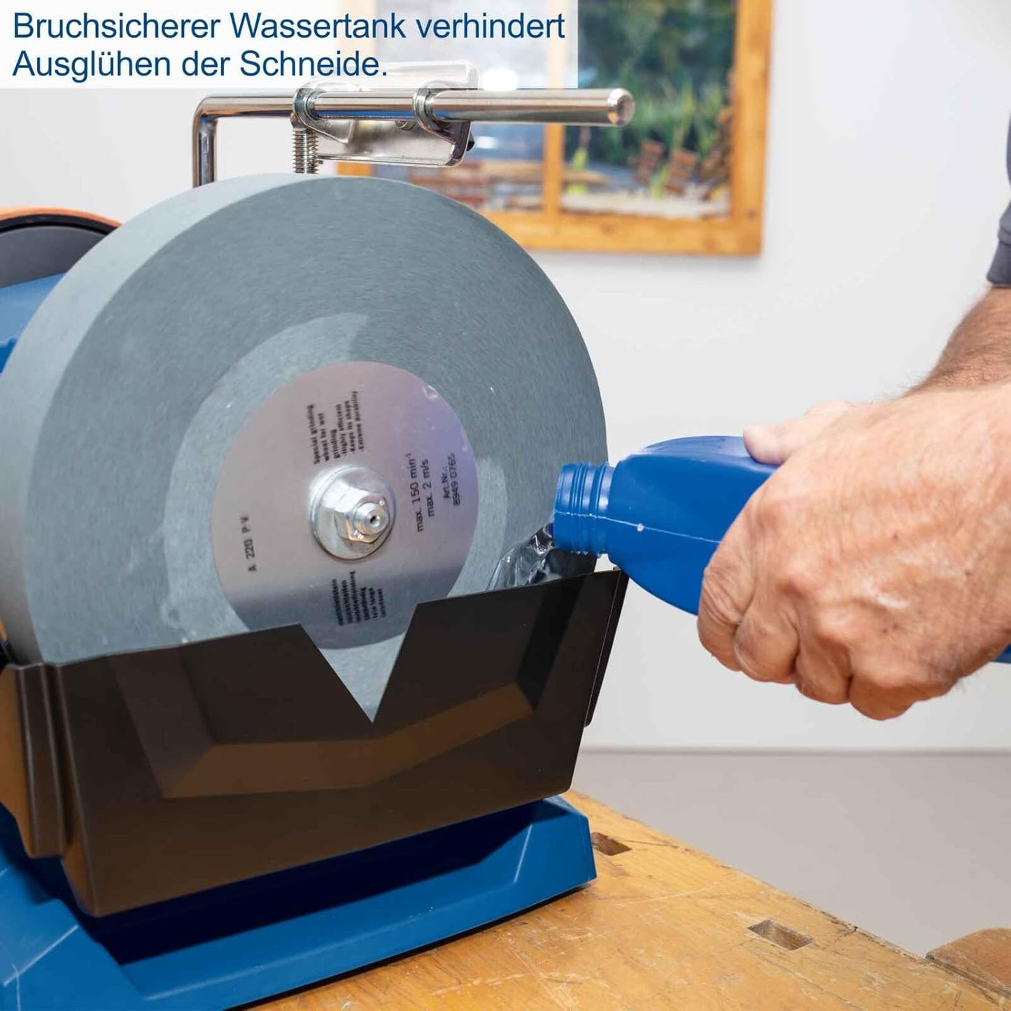 Nass-Schleifsystem Tiger 7000s mit Schleifstein, abgewinkelt