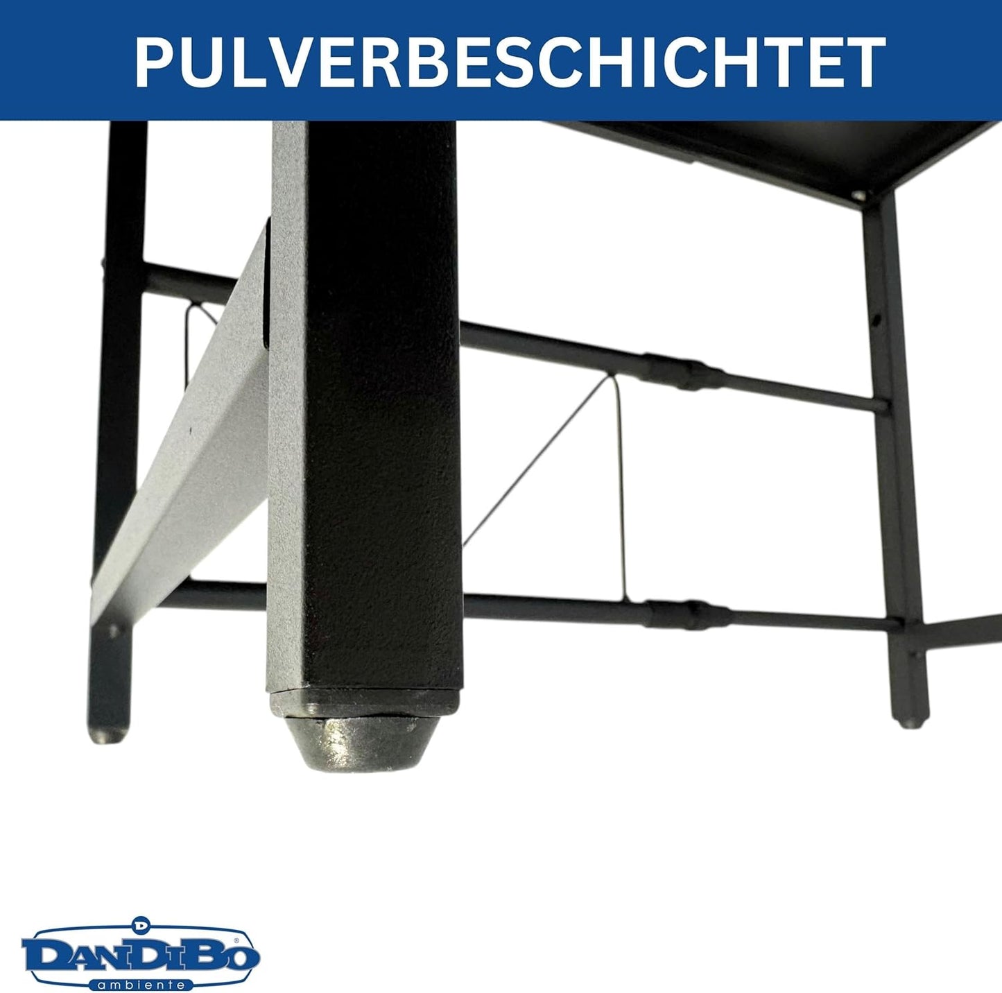 Verstellbares Küchenregal 2-stufig, Schwarz 2 Stufig / Höhe 46 cm