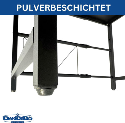 Verstellbares Küchenregal 2-stufig, Schwarz 2 Stufig / Höhe 46 cm