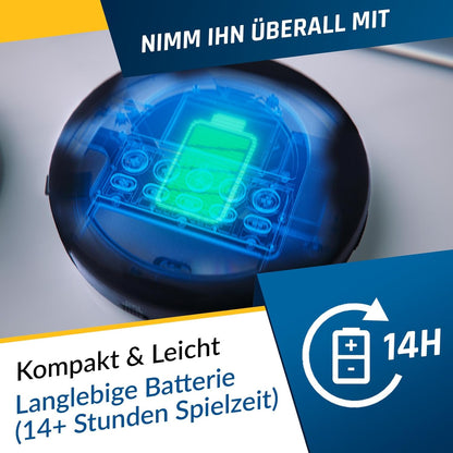Tragbarer Bluetooth-CD-Player mit Akku und Radio FM
