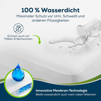Wasserdichtes Spannbettlaken 80x160 cm