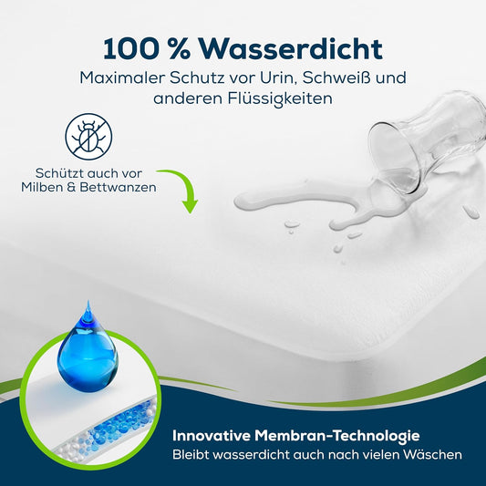 Wasserdichtes Spannbettlaken-Set für Babys, 2 Stück, 50x90 cm, 2, 50 x 90 cm