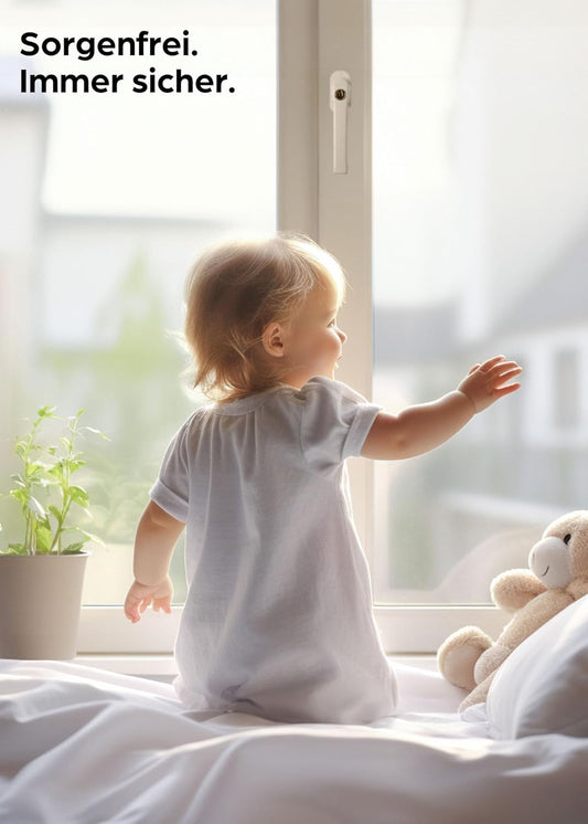 Abschliessbare Fenstergriffe, 4er-Set, kindersicher