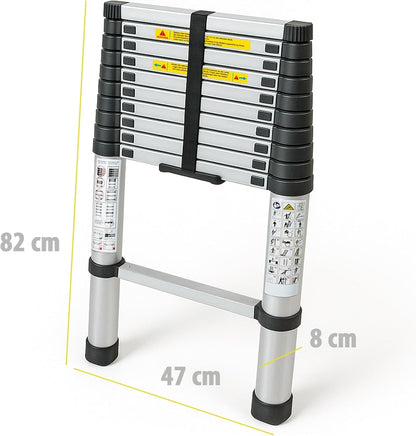Teleskopleiter, ausziehbar, 11 Stufen, 3,2 Meter