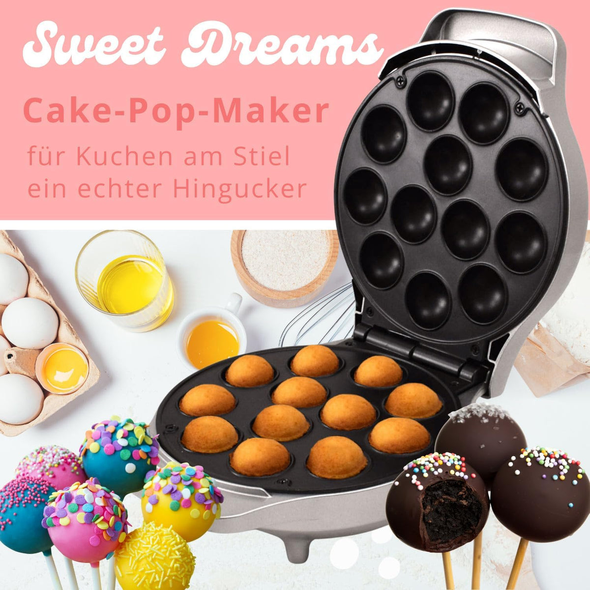 Cake Pop Maker für 12 Stück