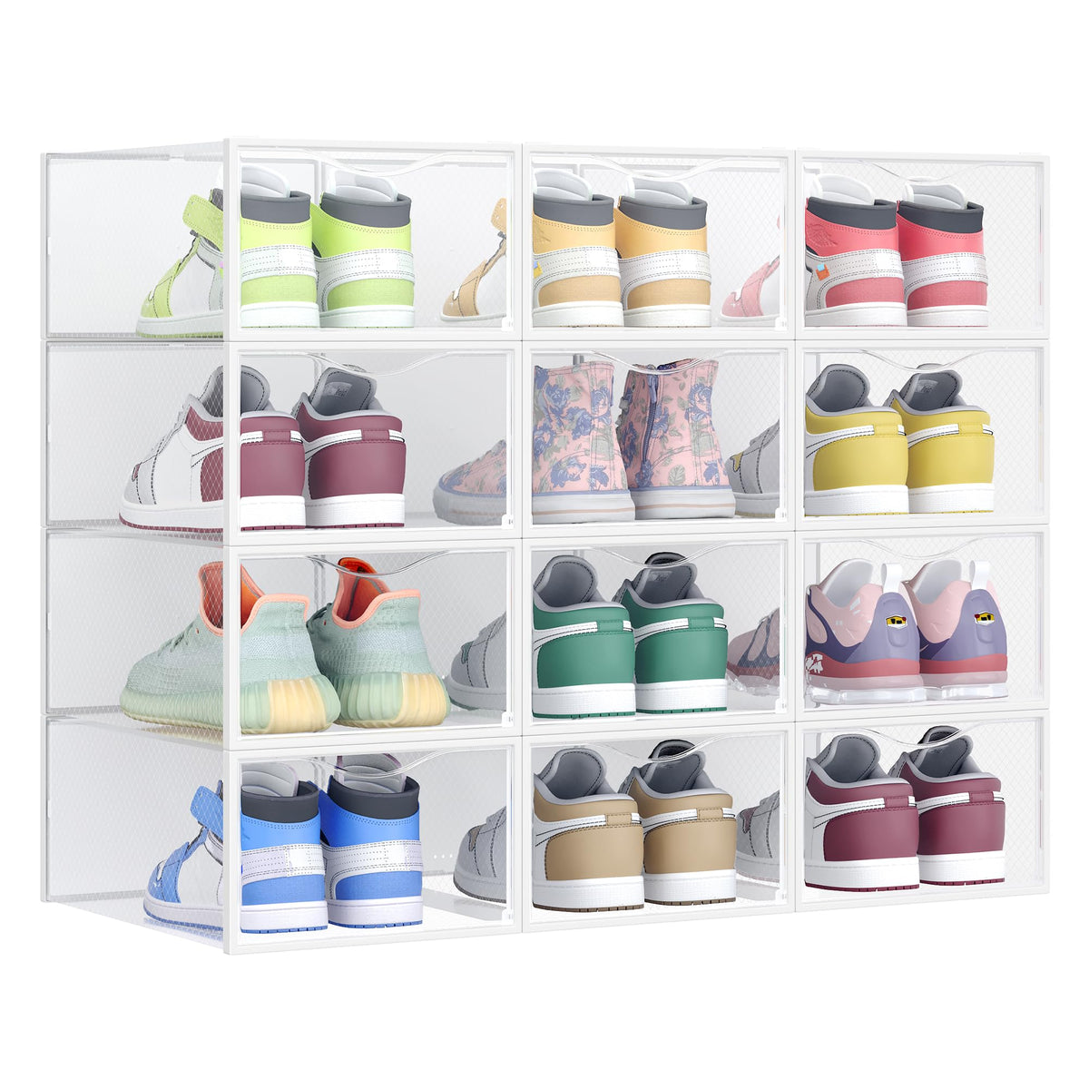 Schuhboxen-Set, Transparent + Wolkenweiss 12