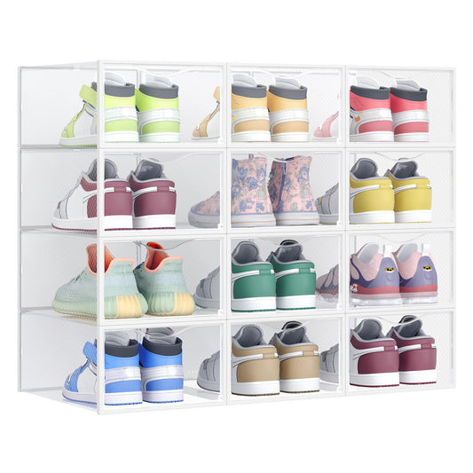 Schuhboxen-Set, Transparent + Wolkenweiss 12