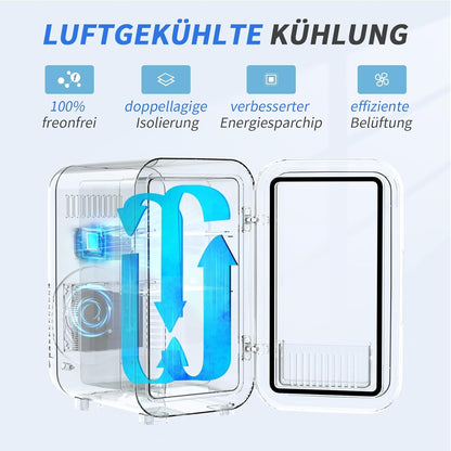 Mini-Kühlschrank 6L für Hautpflege & Getränke, Rosa