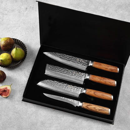 Chef's Choice: 5-teiliges Küchemesser-Set mit magnetischem Messerblock, Chef's Choice
