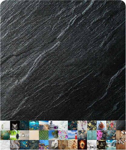 Rutschfest Badematte, schimmelresistent, Granit-Motiv, Granit