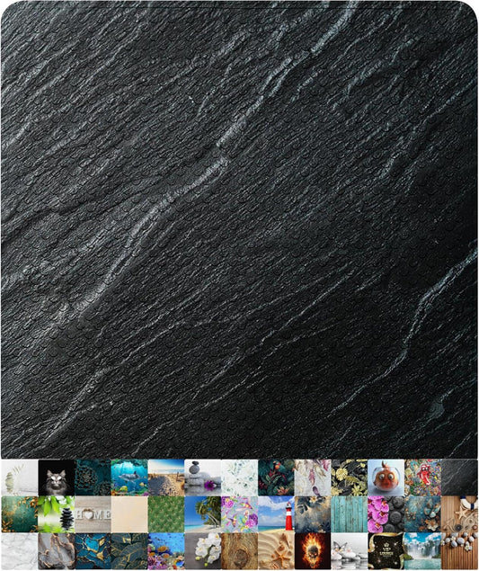 Rutschfest Badematte, schimmelresistent, Granit-Motiv, Granit