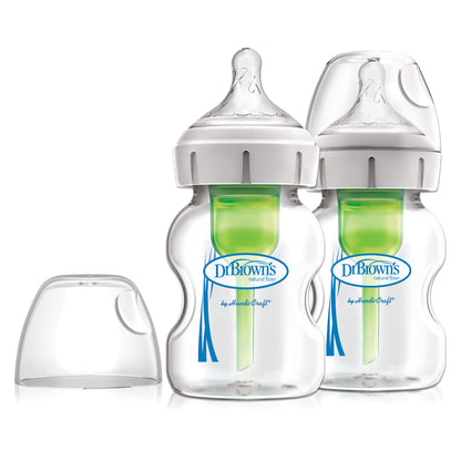 Anti-Kolik Weithals-Babyflaschen-Set