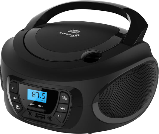 Tragbarer CD-Player mit Radio und USB-Anschluss, Dark Knight Black