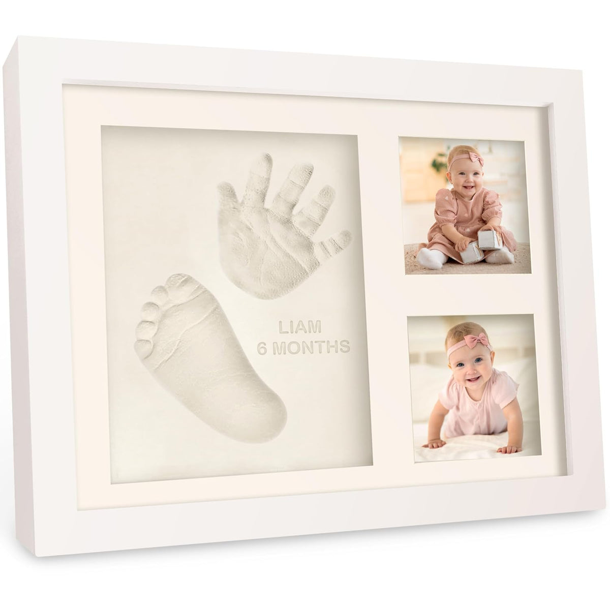 Baby Hand- und Fussabdruck Set, Alpine White Solo