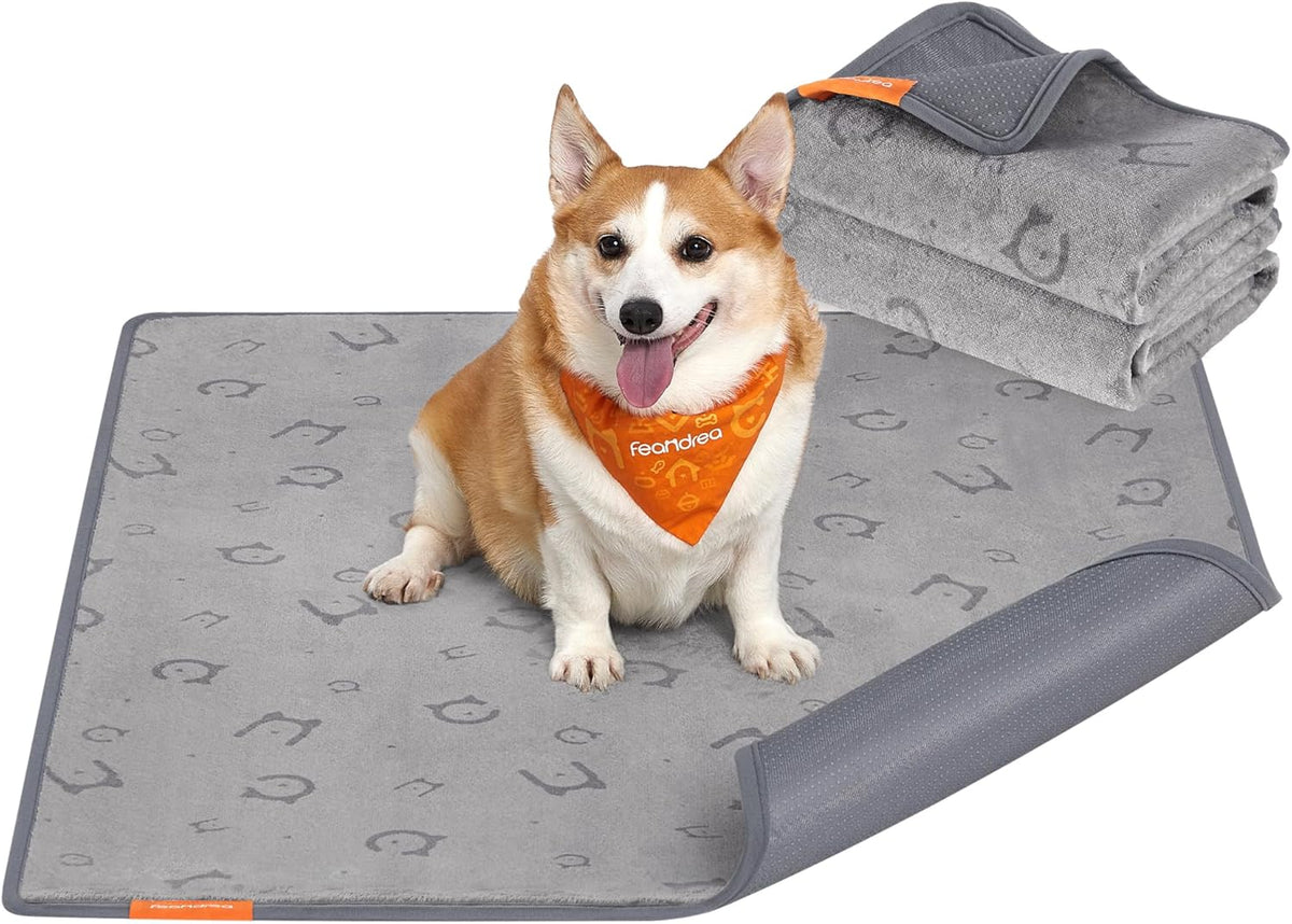 2er-Set Hundedecken, XL (122 x 91 cm) Taubengrau