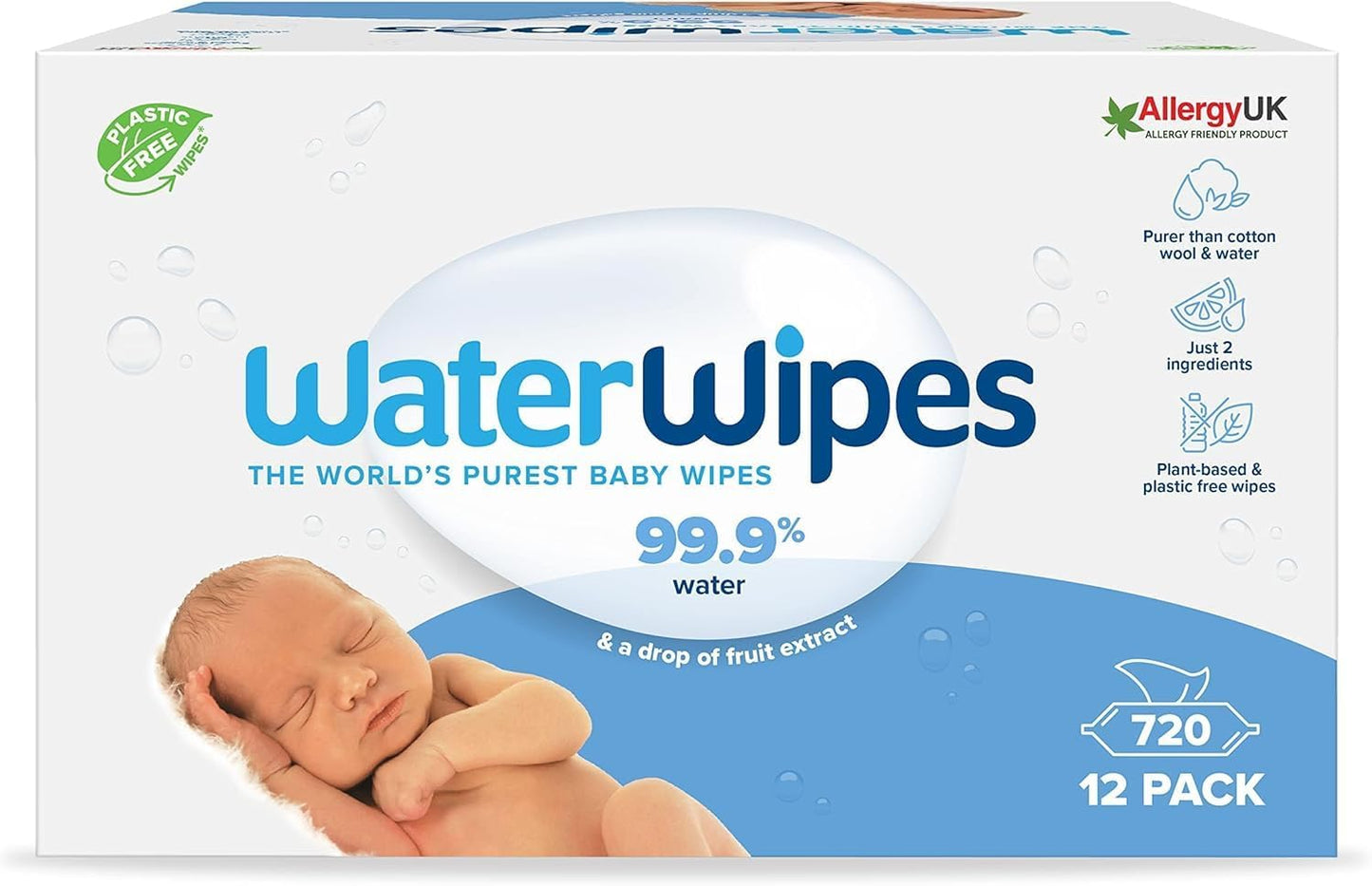 12er-Pack Baby-Reinigungstücher, 720 Stück (12er Pack)
