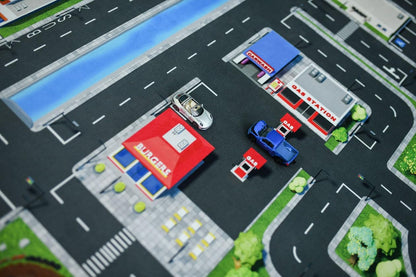 Spielteppich Strasse, Grau Oder Schwarz