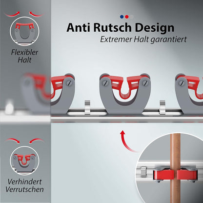 Besenhalterung, 1, Besenhalterung Wand