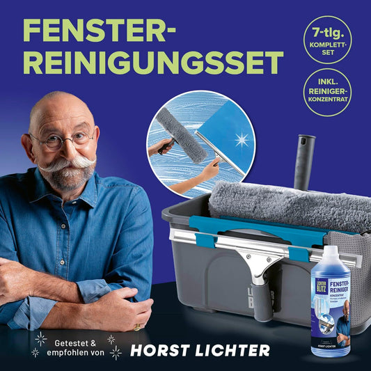 7-teiliges Fensterreiniger Komplett-Set, 7 Teiliges Set