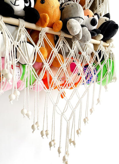 Stofftier-Hängematte im Boho-Stil, Braun