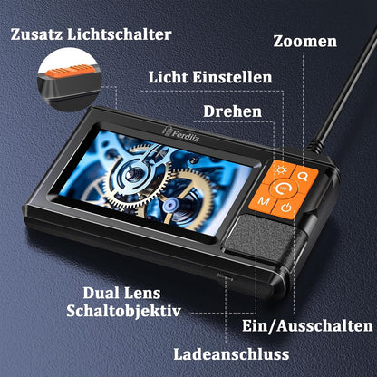 Endoskopkamera mit Licht, P430-5M-Dual Lens