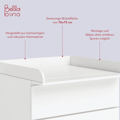 Oti Wickelaufsatz für Malm, Hemnes, Nordli Kommoden, normal