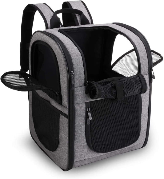 Haustier Rucksack, Grau