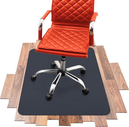 Kratzfeste Bodenschutzmatte für Bürostühle, Fussbodenheizung geeignet, Anthrazit 120 x 145 cm