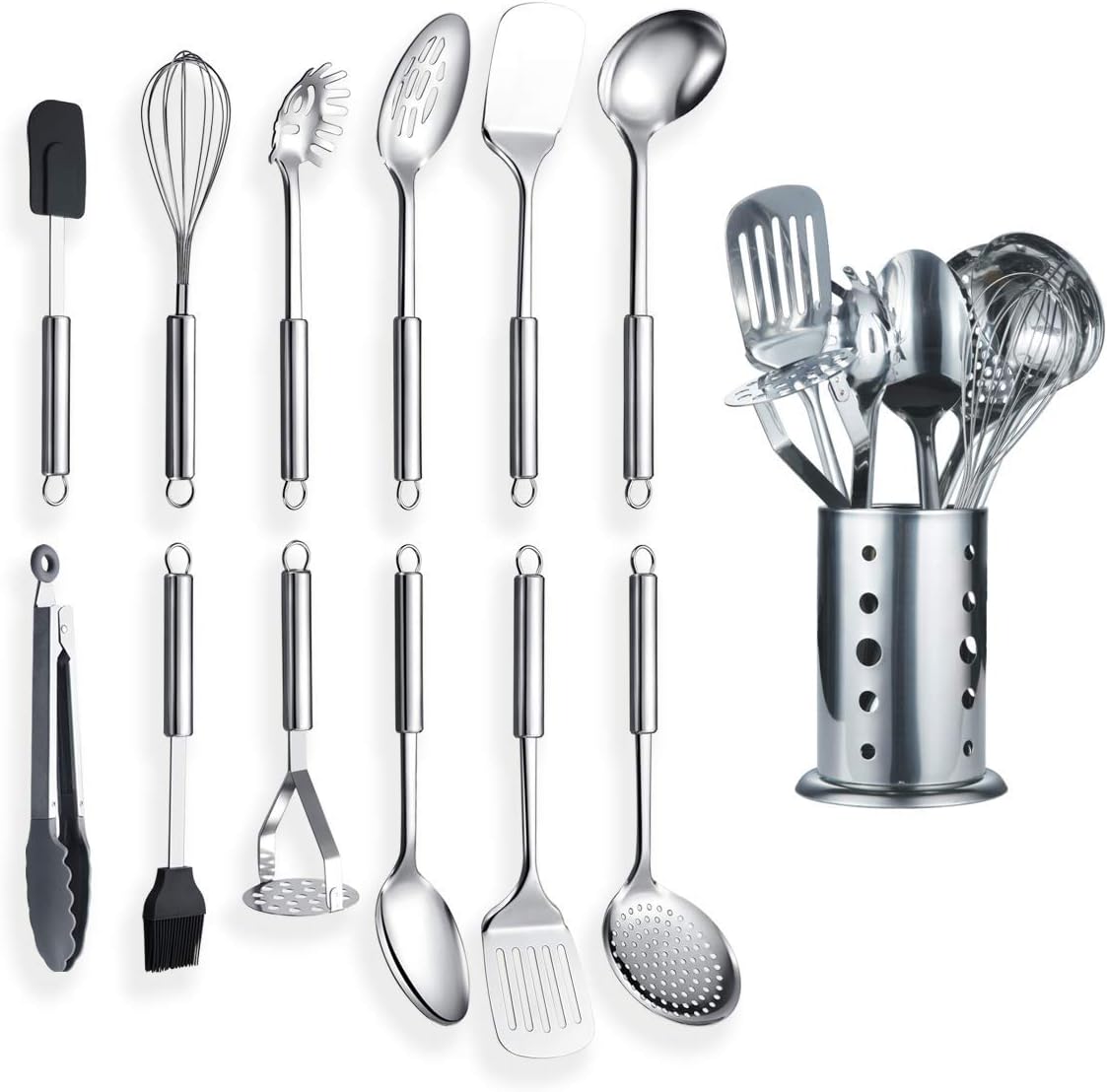 13-teiliges Küchenutensilien-Set mit Ständer