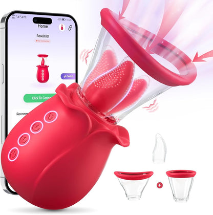 Vibrator & Klitorisstimulator-Set, Rot