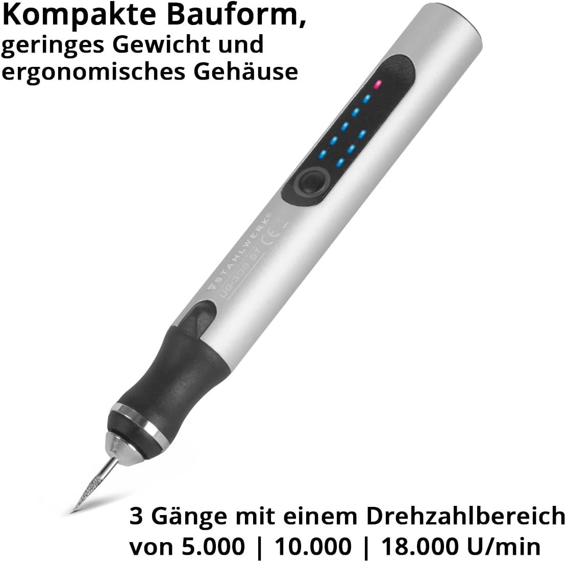 USB-Gravierstift UG-300 ST mit 3 Geschwindigkeiten