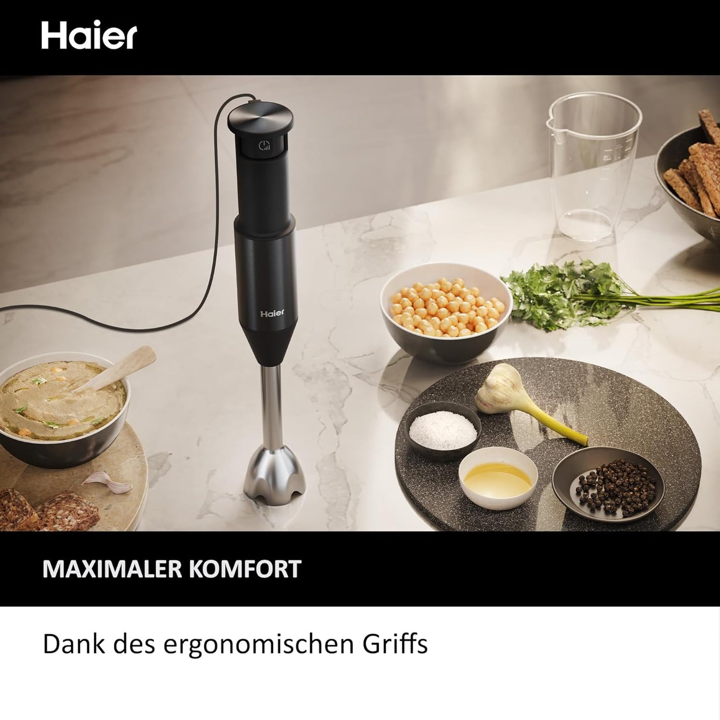 4-in-1 Stabmixer Serie 5 - HHB5B5 mit Zerkleinerer und Stampfer