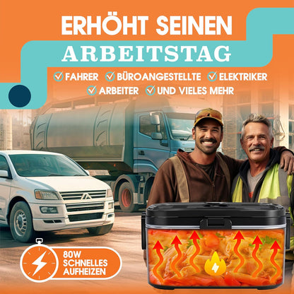 3-in-1 Lunch Box mit Aufwärmfunktion, Schwarz