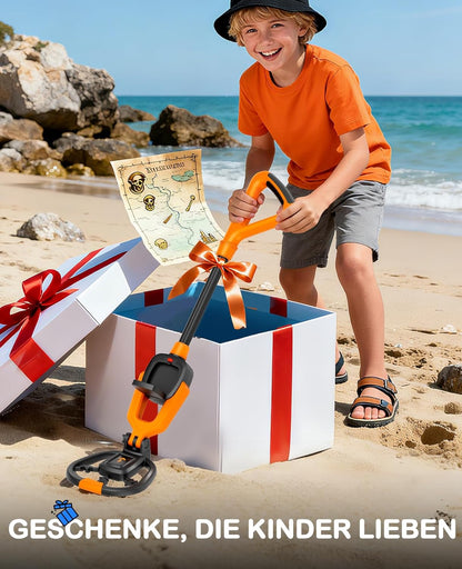 Metalldetektor-Set für Kinder, Schwarz/Orange