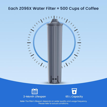 6er-Set Wasserfilter für Jura-Kaffeevollautomat, 6