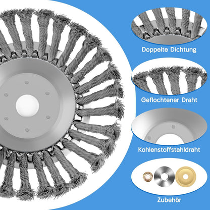Unkrautbürste für Rasentrimmer