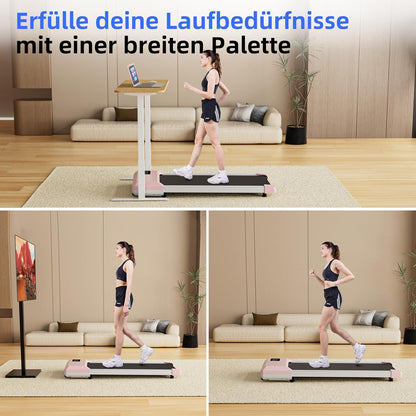 Walking Pad mit App-Steuerung und KI-Begleitung, 80cm / Gold