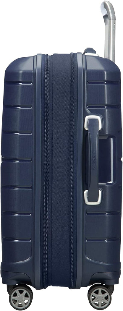 Erweiterbarer Handgepäck-Trolley Flux, Marineblau / Flux / Spinner S (55 cm - 44 L)