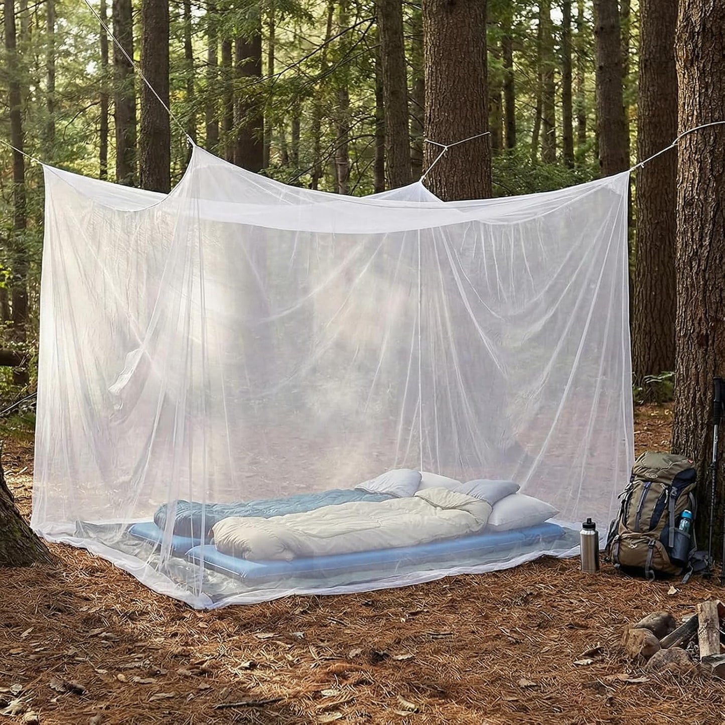 XXL Moskitonetz-Zelt, Weiss 300 x 300 x 250 cm 1